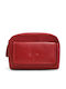 Leather Women's Wallet Classic Red