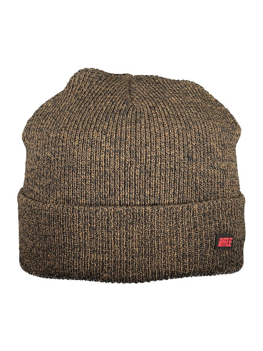 Beanie Ανδρικός Σκούφος Πλεκτός σε Καφέ χρώμα