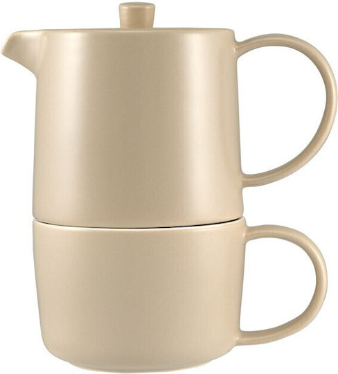 Maxwell & Williams Teapot Porcelain Beige 450ml