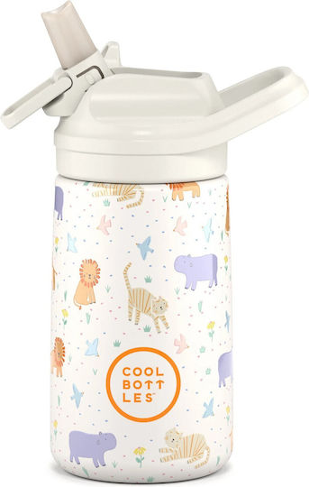 Cool Bottles Παιδικό Παγούρι Θερμός Σιλικόνης Kiddies Roar Time 350ml