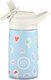 Cool Bottles Sticlă Pentru Copii Termos Silicon Kiddies Nori Curcubeu 350ml