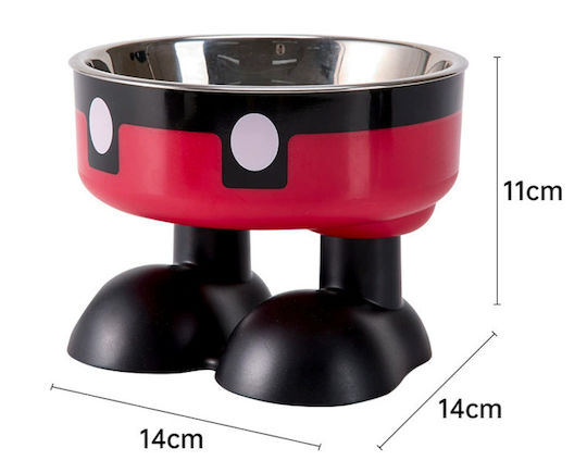 Denik Pets Πλαστικό Μπολ Φαγητού για Σκύλο & Γάτα 200ml 14εκ.