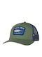 Big Blue Amadeo Retro Trucker Cap Mid Green Navy