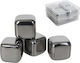 Set 4 Rostfreie Stahl Eiswürfel 3 X 3 Cm