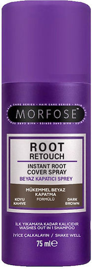 Morfose Temporäre Haarfärbemittel in Spray Dunkelbraun 75ml