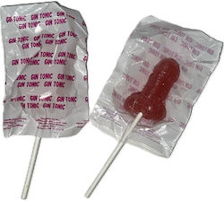 Diablo Goloso 1 Penis Lollipop Gin Tonic Strawberry Flavor 10% Alcohol