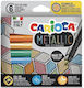 Carioca Metallic Μαρκαδόροι Ζωγραφικής Χονδροί Σετ 6 χρώματα (6 Συσκευασίες)