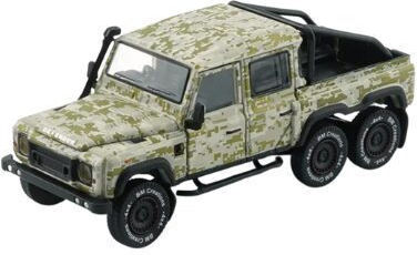 Machetă Mașină Land Rover Defender 110 Pick Up 6x6 Camuflaj 1:64 BM Creations 1:64 BM Creations