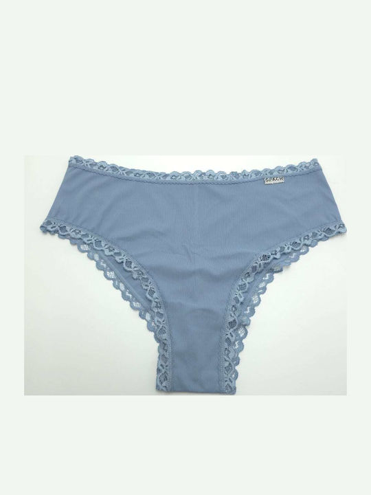 Topaki Women's Slip with Lace Sky Blue