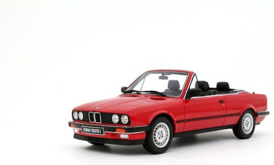 Machetă Mașină BMW 325i Cabriolet Roșu Aprins 308 1986 1:18 Otto Models Ot1194