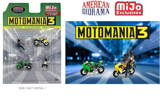 Figurine Moto Mania #3 Maßstab 1:64 American Diorama