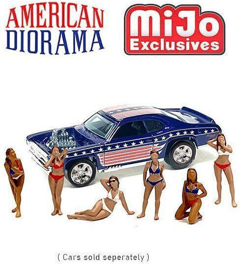 Figurină Set Patriot Girls 1:64 American Dioarama