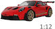 Machetă Auto Porsche 911 992 GT3 RS Guards Roșu 2021 1:12 GT Spirit GT939