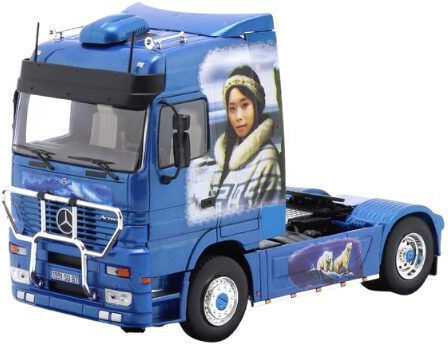 Macheta Auto Mercedes-benz Actros Mp1 1998 Albastru 1:43 Hachette