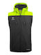 Smanicato Αμάνικο Μπουφάν Softshell Αδιάβροχο και Αντιανεμικό Μαύρο/κίτρινο