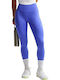Dri-Fit One Schulung Frauen Lang Leggings Hochgeschnitten Sapphire / White