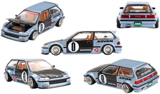 Macheta Auto Honda Civic Ef Kaido Roulette V1 Albastru 1:64 Mini Gt Khmg179