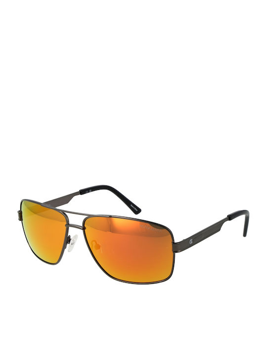 Champion Men's Sunglasses with Black Metal Frame and Black Lens CU5131-62C01