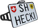 Heinz Bikes Motorrad-Kennzeichenhalter und -rahmen Led Rücklicht Slip-in Hbskz-fl18-ch-c Transparentes Kristall 1 Stück