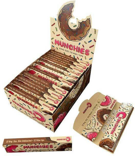 Monkey King Zigarettenpapiere Schlank King Size mit Kegelspitzen 24Stück