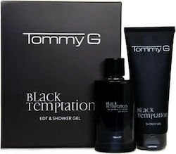 TommyG Black Temptation Мъжки Комплект с Eau de Toilette 2бр TommyG Black Temptation Мъжки Комплект с Eau de Toilette 2бр