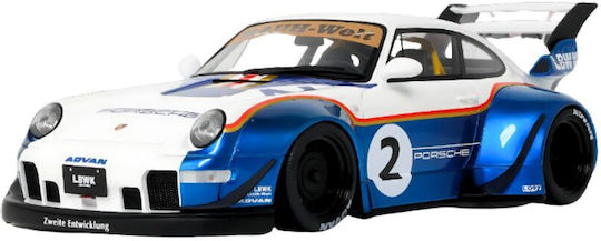 Machetă Mașină Porsche Rwb X Liberty Walk Alb 2023 1:18 Gt Spirit Gt530