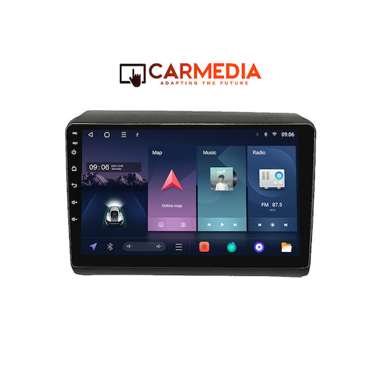 Carmedia Car Audio System for Peugeot Boxer Fiat Ducato Citroen Jumper 2006-2011 (Bluetooth/USB/WiFi/GPS/Apple-Carplay/Android-Auto) with Touch Screen 9"