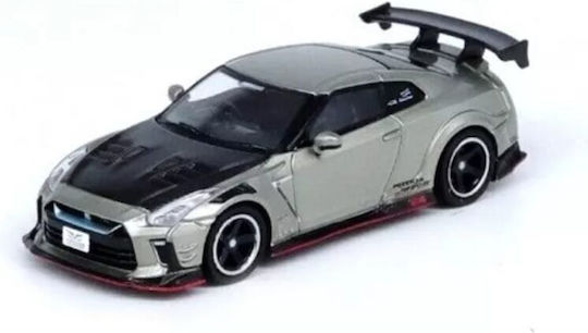 Machetă Mașină Nissan Skyline GT-R R35 Top Secret Gri Scara 1:64 Inno64