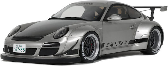 Machetă Mașină Porsche Rwb Abu Silver 2024 Scara 1:18 Gt Spirit Gt483