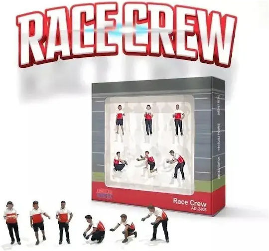 Set Figurine Set Figurine Race Crew 1:64 American Diorama