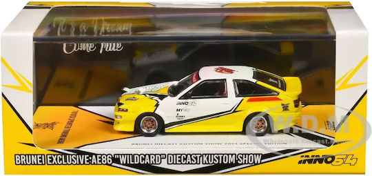 Machetă Mașină Toyota Sprinter Trueno Ae86 Brunei Diecast Show 2024 Scara 1:64 Inno64