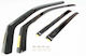 Heko Set Car Windbreakers Front & Back Dark Fime for Audi e-tron 2024+ 4 Pieces