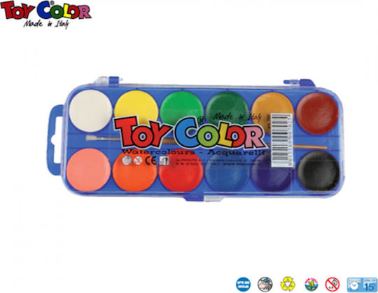 Νερομπογιές Toy Color 12τεμ