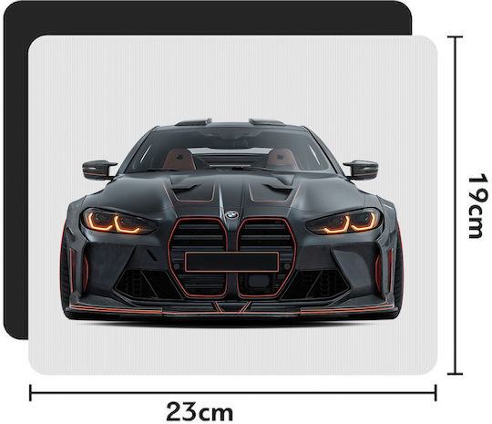 Mauspad Gummi 22x18cm Auto Bmw