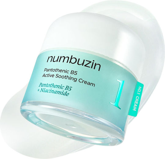Numbuzin Active Soothing Pantothenic B5 Cremă de Față de Noapte pentru Hidratare, Roșeață și Controlul Sebumului cu Niacinamidă 80ml