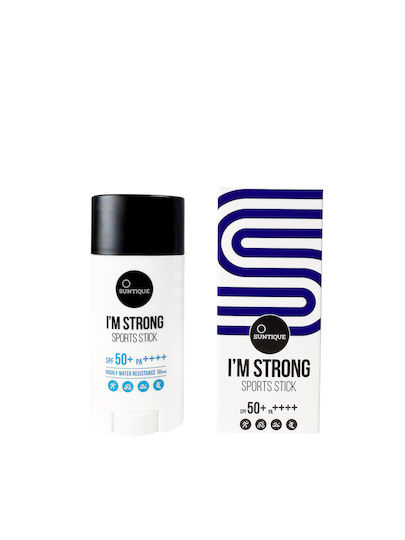 Suntique I'M STRONG Waterproof Sunscreen Stick For Face & Body SPF50+ 15gr