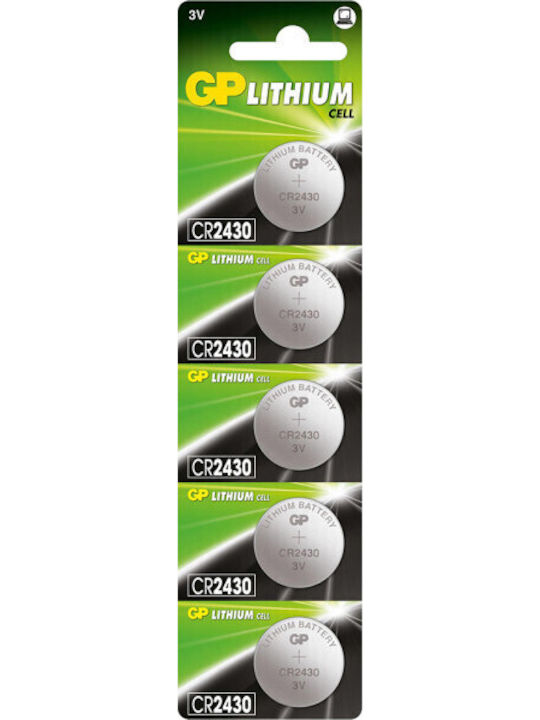 Genius Pack Μπαταρίες Λιθίου Ρολογιών CR2430 3V 5τμχ