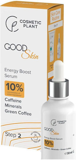 Cosmetic Plant Serum Anti-Îmbătrânire Față și Ochi cu Acid Hialuronic și Colagen pentru Tonifiere și Detoxifiere 30ml