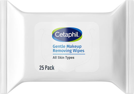 Cetaphil Gentle Makeup Remover Wipes For Face Eyes & Lips 25 Pieces