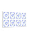 Wandsticker Vinyl Panel Dekoration Wand Blumen Azulejo 100x50 cm