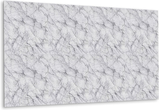 Panou De Perete Decorativ Din Vinil Model Marmură Gri 100x50 Cm