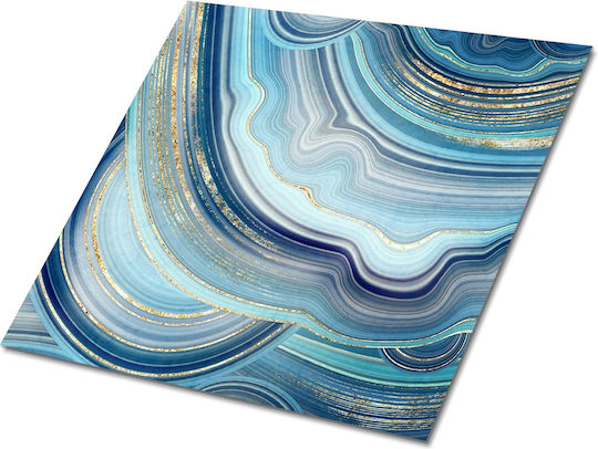 Vinyl Kacheln Wandkacheln Küche Badezimmer Diagonale Achat 9x30x30 cm