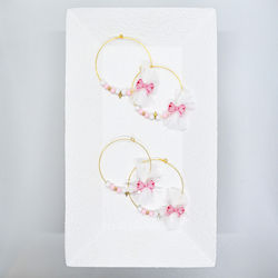 Afitechno Christening Charm Bracelet Pink 75pcs