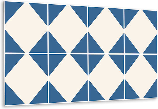 Vinyl Wandsticker Elegante Innendekoration Rauten 100x50 cm