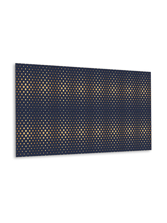 Panou Decorativ de Perete din Vinil Model cu Buline Galbene 100x50 Cm