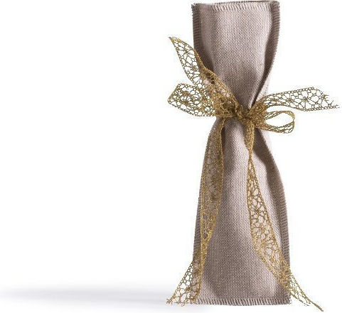 Beauty Home Fabric Pouch for Gift Beige 6x19cm.