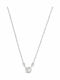 Loisir Necklace with design Heart from Steel with Zircon
