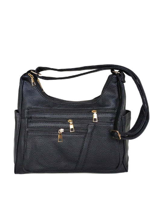 Leather Women's Bag Shoulder Black