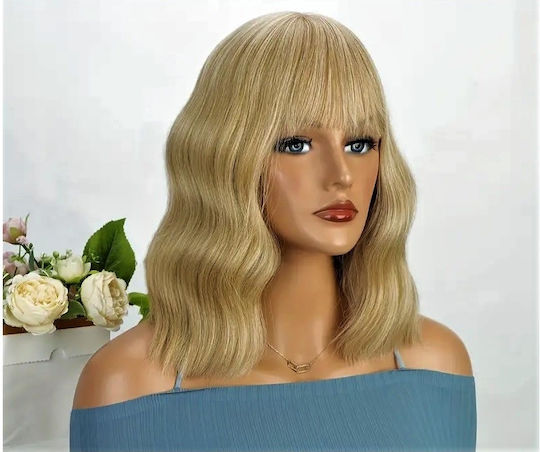 Animis Beauty Perucă cu Păr Sintetic în Blondă Culoare 36cm