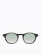 Carolina Lemke Unisex Sunglasses with Brown Tartaruga Plastic Frame and Green Gradient Lens 501111